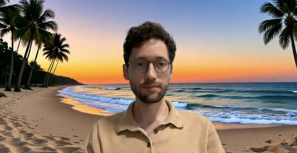 Backgrounds result: Beach at sunset